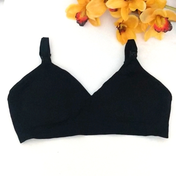 BLACK ADJUSTABLE SUPPORT COMFORT STRETCH SPORTS BRA SIZE XL NWOT - Picture 2 of 10